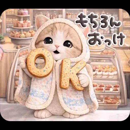 ちびニャンず♡まいにちスタンプ♡飛び出す