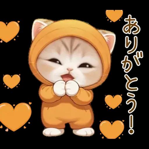 スコティッシュ猫 みかん服