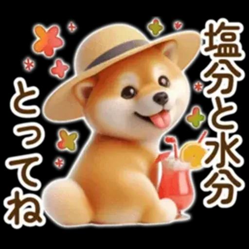良く使う言葉の夏の柴犬- ̗̀