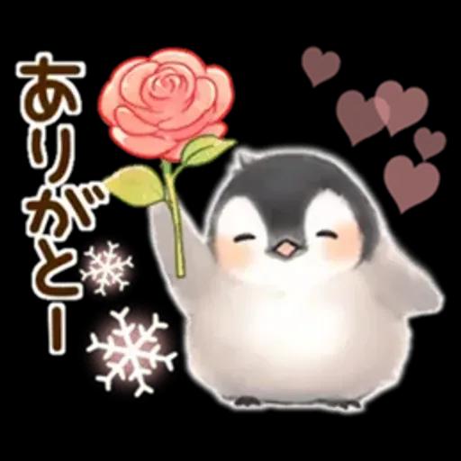 *ふわふわペンギン*気遣い挨拶(冬)