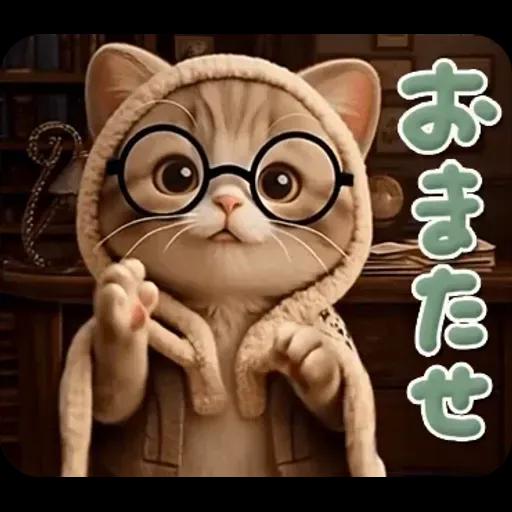 ちびニャンず♡まいにちスタンプ♡飛び出す