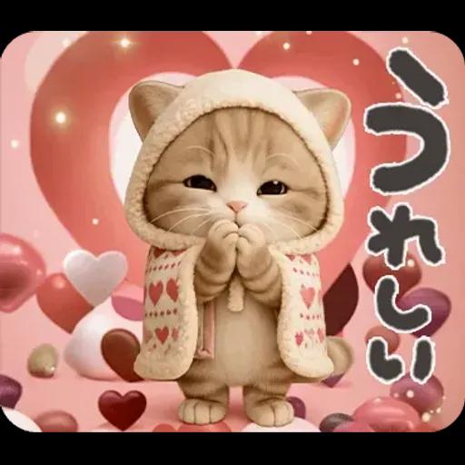 ちびニャンず♡まいにちスタンプ♡飛び出す