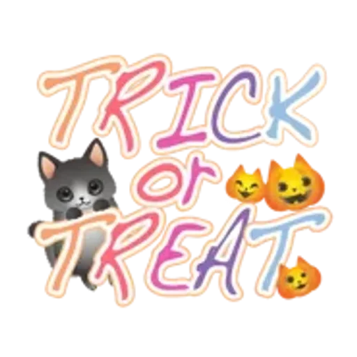 動く！ふわふわ猫たちのハロウィンスタンプ
