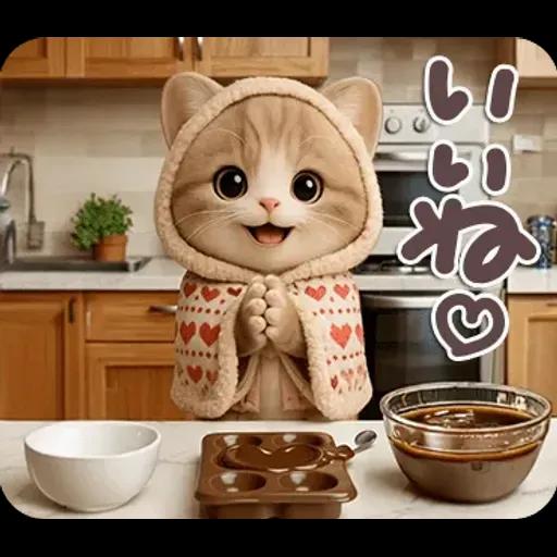 ちびニャンず♡まいにちスタンプ♡飛び出す