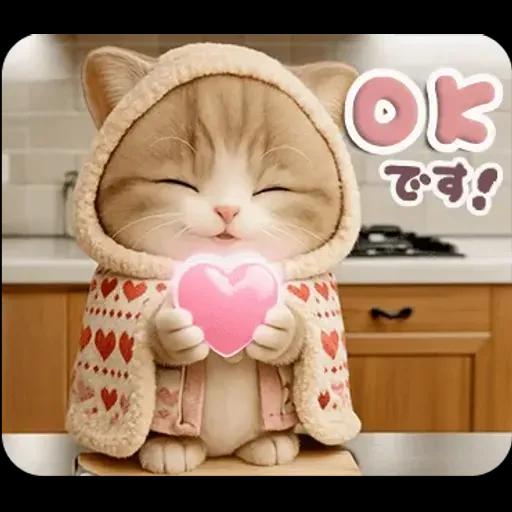 ちびニャンず♡まいにちスタンプ♡飛び出す