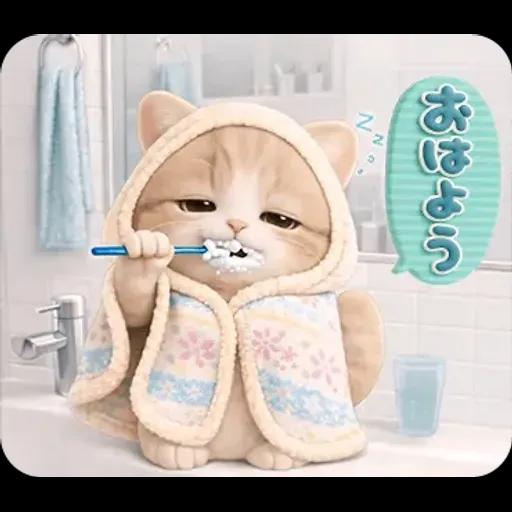 ちびニャンず♡まいにちスタンプ♡飛び出す