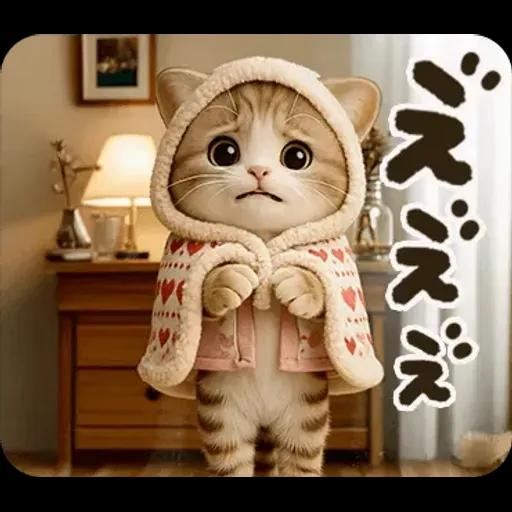 ちびニャンず♡まいにちスタンプ♡飛び出す