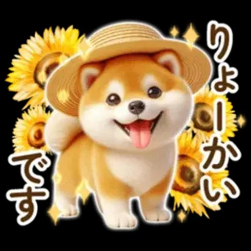良く使う言葉の夏の柴犬- ̗̀