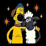 ひつじのショーンが登場！元気いっぱいに活躍するドタバタスタンプです。