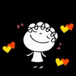 英語とハート♡くるリボン
