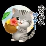 ねこちぃず♡夏スタンプ