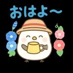 夏気分いっぱいひよこ