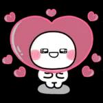 気持ちを伝える♡しろまるハートスタンプ