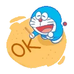 夏のうごくドラえもんスタンプ