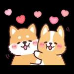 可愛い子犬スタンプ登場