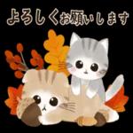 水彩♡ふわふわ♡秋の子猫