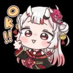 hololive sticker "Nakiri Ayame"