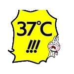 動いた！ウサギ魂18 -暑い!猛暑でふきだし-