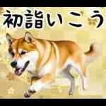 柴犬のあけおめスタンプ