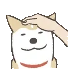 のばされわんこの動くスタンプ