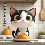 かわいい子猫があなたに挨拶します