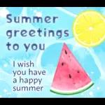 暑中見舞い♡夏のご挨拶♡候文