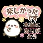 幸せを運ぶ❤️シマエナガ❤挨拶＆お誘い長文