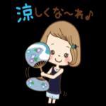 大人可愛い♡［毎日使える夏のスタンプ］