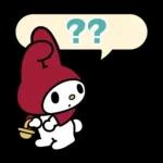 簡単お返事♪マイメロディふきだしスタンプ