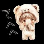 もこもこ着ぐるみがんばるたけちゃん。