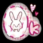 素敵な年になる♪うさぎスタンプ