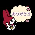 簡単お返事♪マイメロディふきだしスタンプ