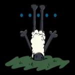 ひつじのショーンが登場！元気いっぱいに活躍するドタバタスタンプです。