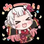 hololive sticker "Nakiri Ayame"