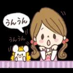 愛され奥様のかわいいスタンプ