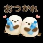 ぽってりシマエナガ団♡夏スタンプ