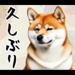 柴犬のあけおめスタンプ