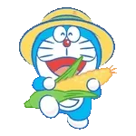 夏のうごくドラえもんスタンプ