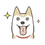 のばされわんこの動くスタンプ