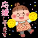 癒し系で福々しい「ぷくぷくさん」 日常会話で使いやすいスタンプを集めました。