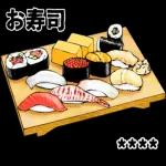 ごはん食べ物料理カスタムス タンプ