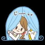 愛され奥様のかわいいスタンプ