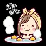 可愛くて使いやすい女の子の癒しのスタンプです♪
