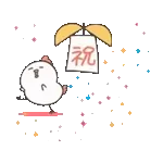 白いゆるとり8(動く)