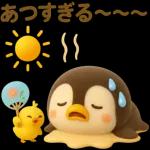 夏のかわいいペンギン