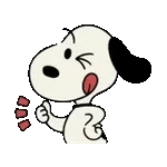 動く♪スヌーピーレトロスタンプ