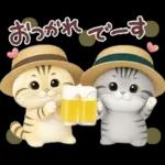 ねこちぃず♡夏スタンプ