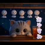 ねこちぃず♡夏スタンプ