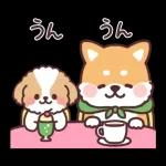 可愛い子犬スタンプ登場