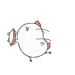 白いゆるとり8(動く)